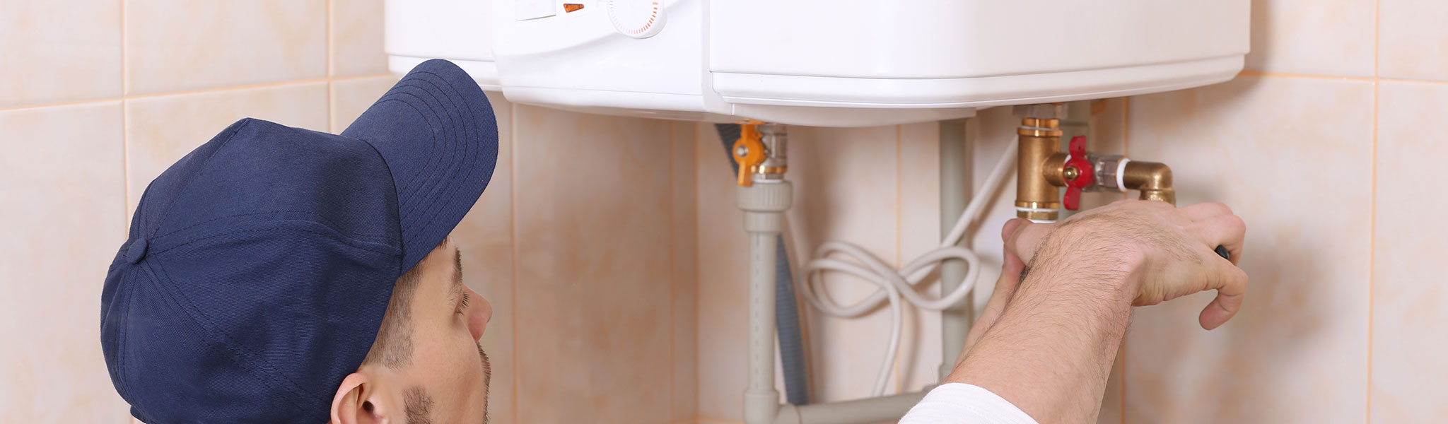 Water Heater Being Fixed